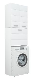 Стойка с бельевой корзиной Corozo Денвер под стиральную машину 65см белый SP-00000562